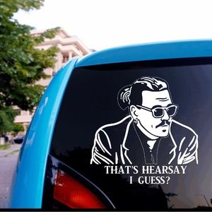 Johnny Depp- that’s hearsay decal